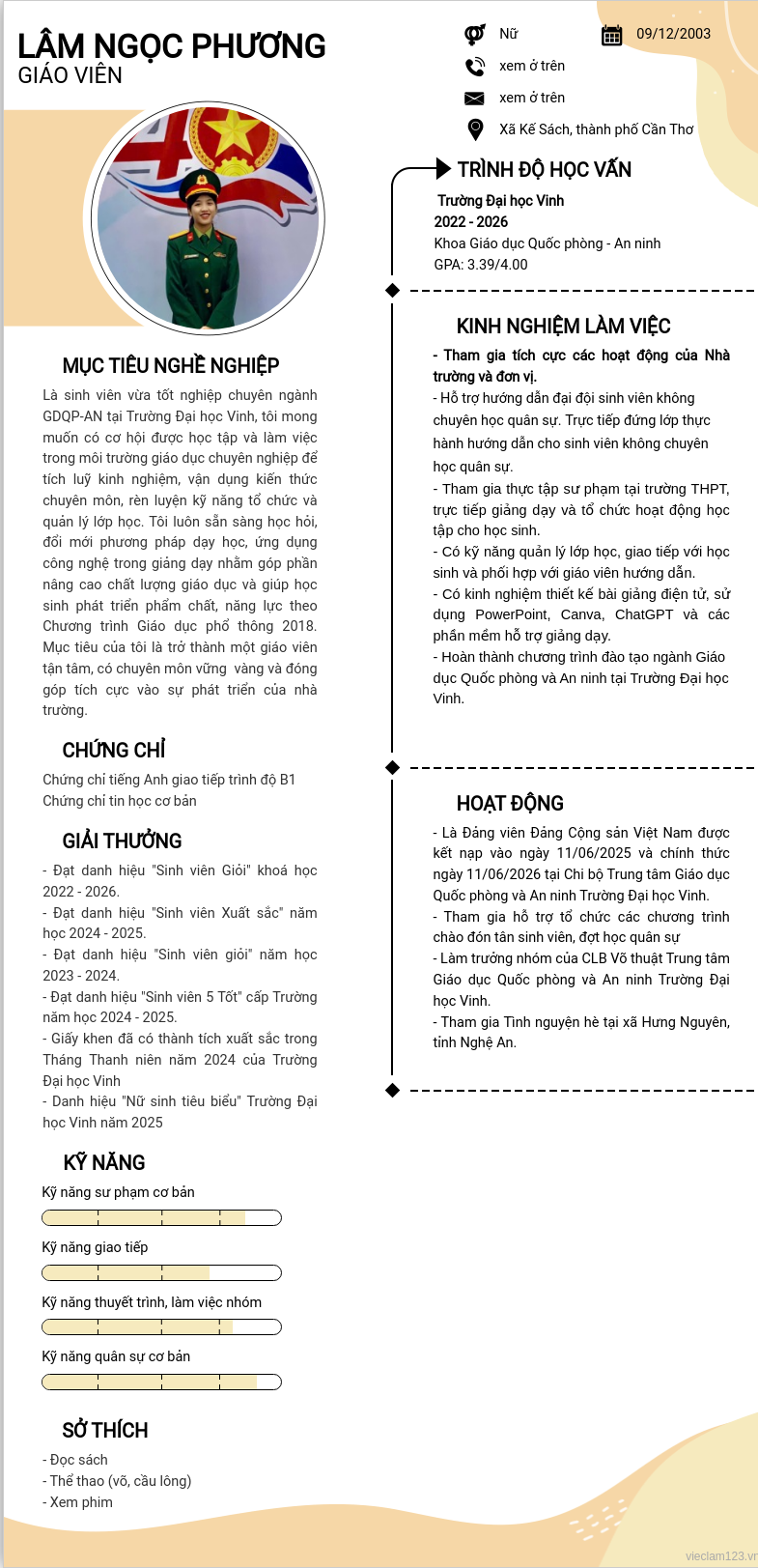 ảnh cv