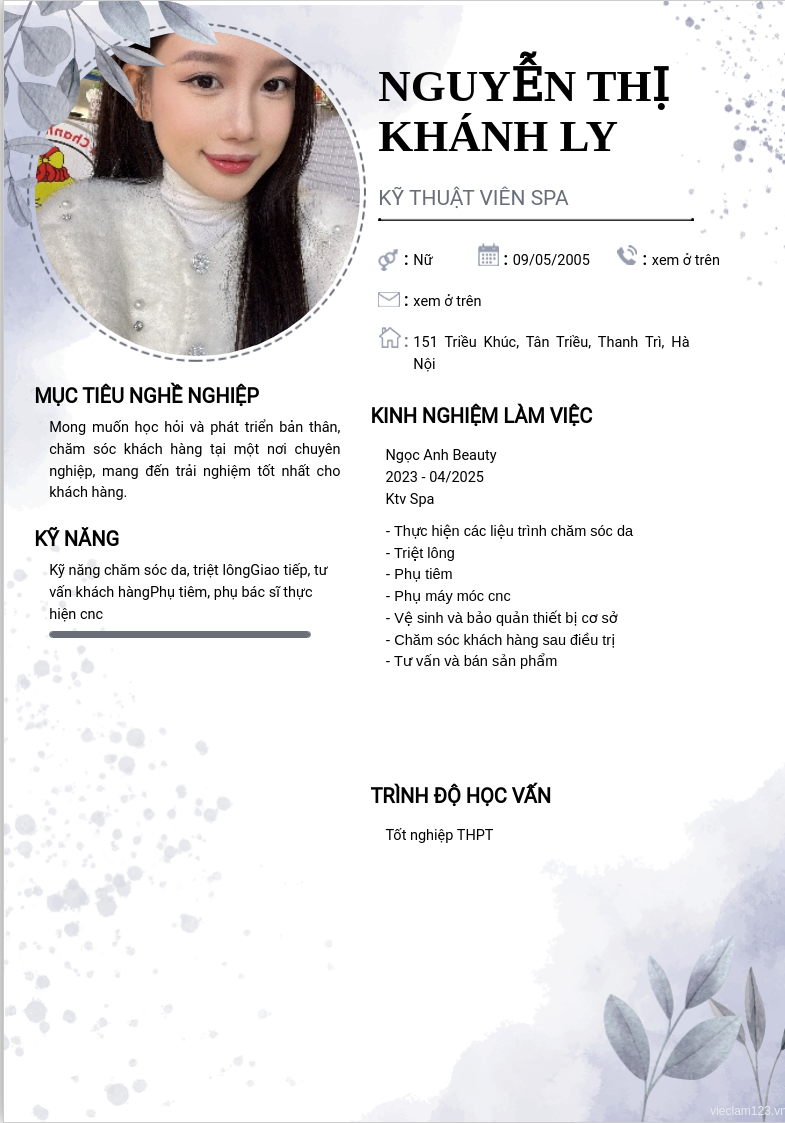 ảnh cv