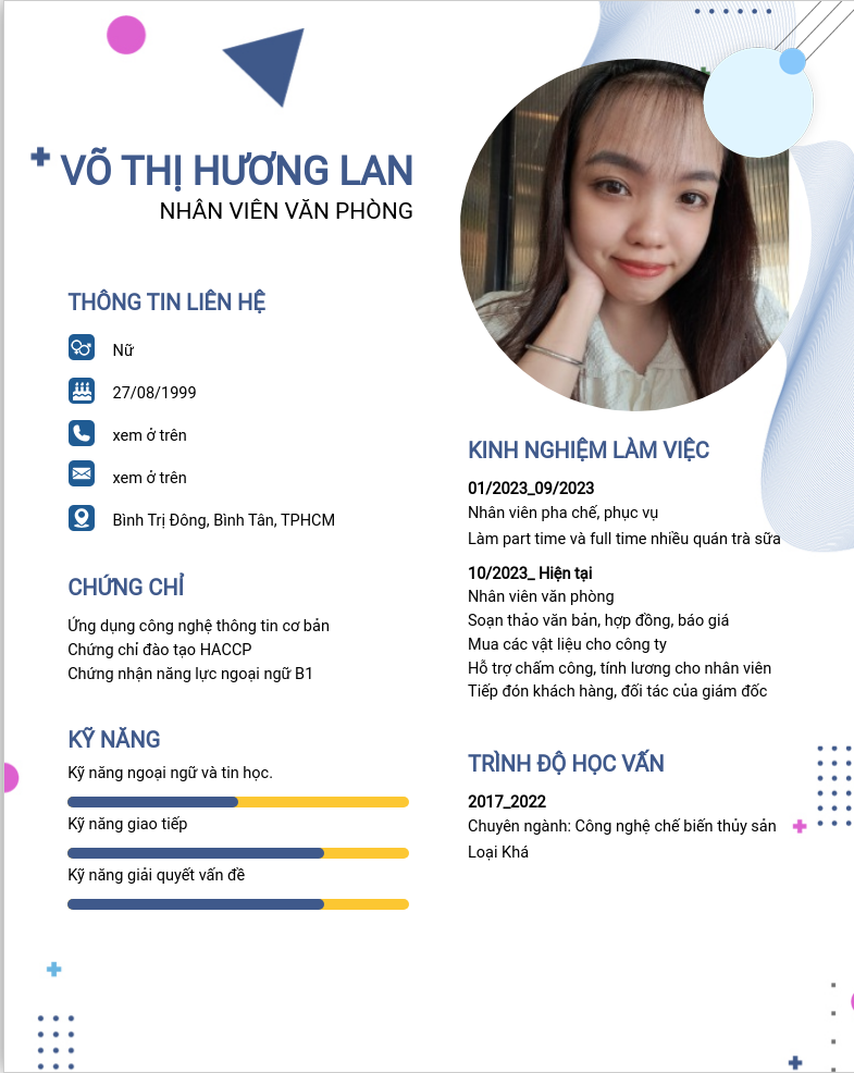 ảnh cv