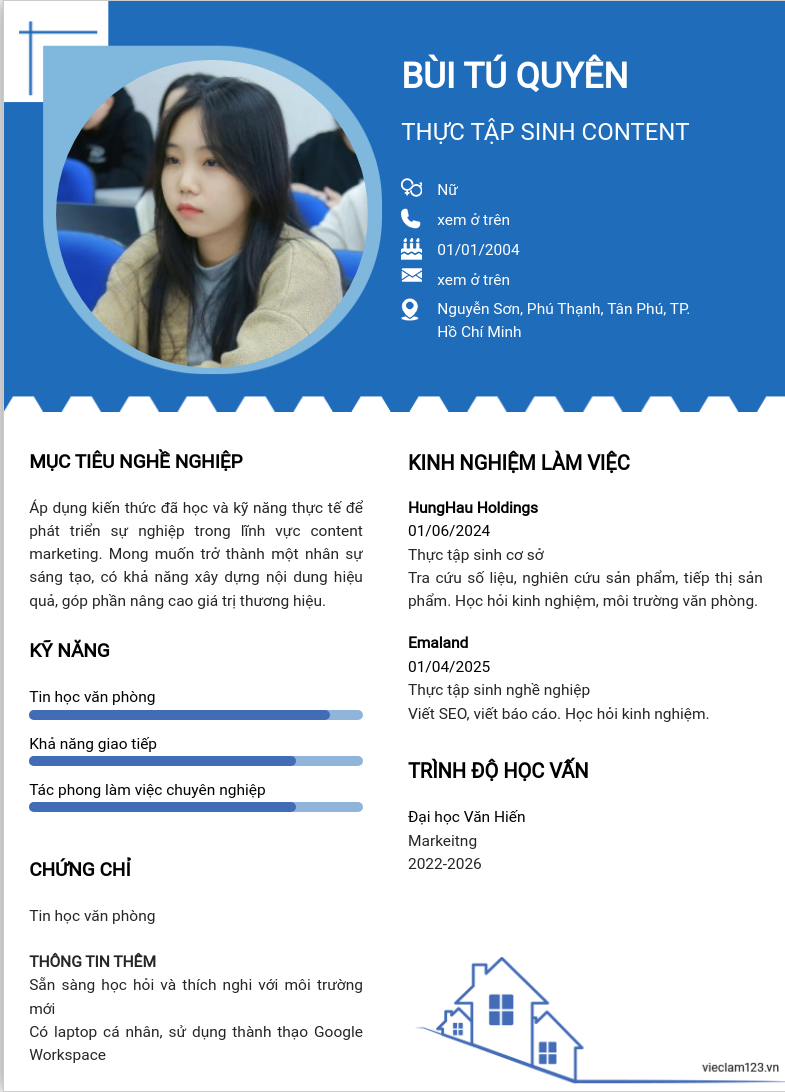 ảnh cv