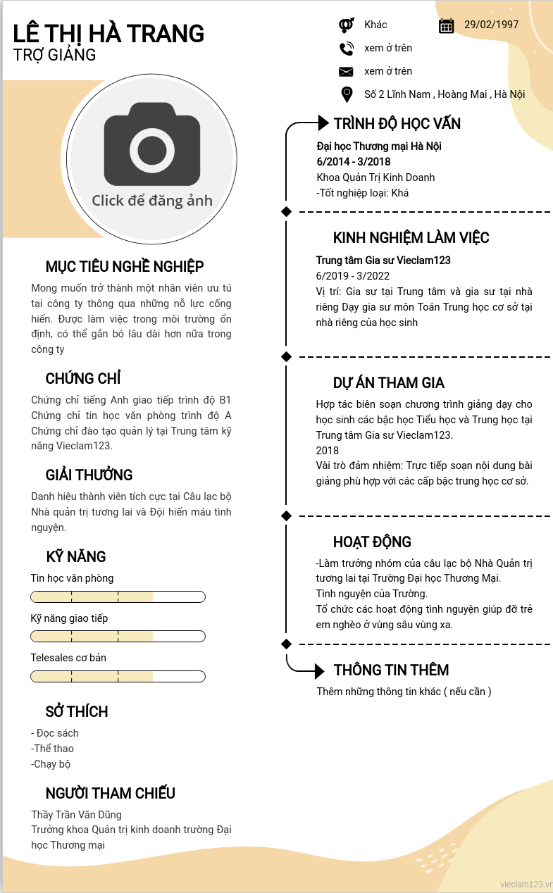 ảnh cv