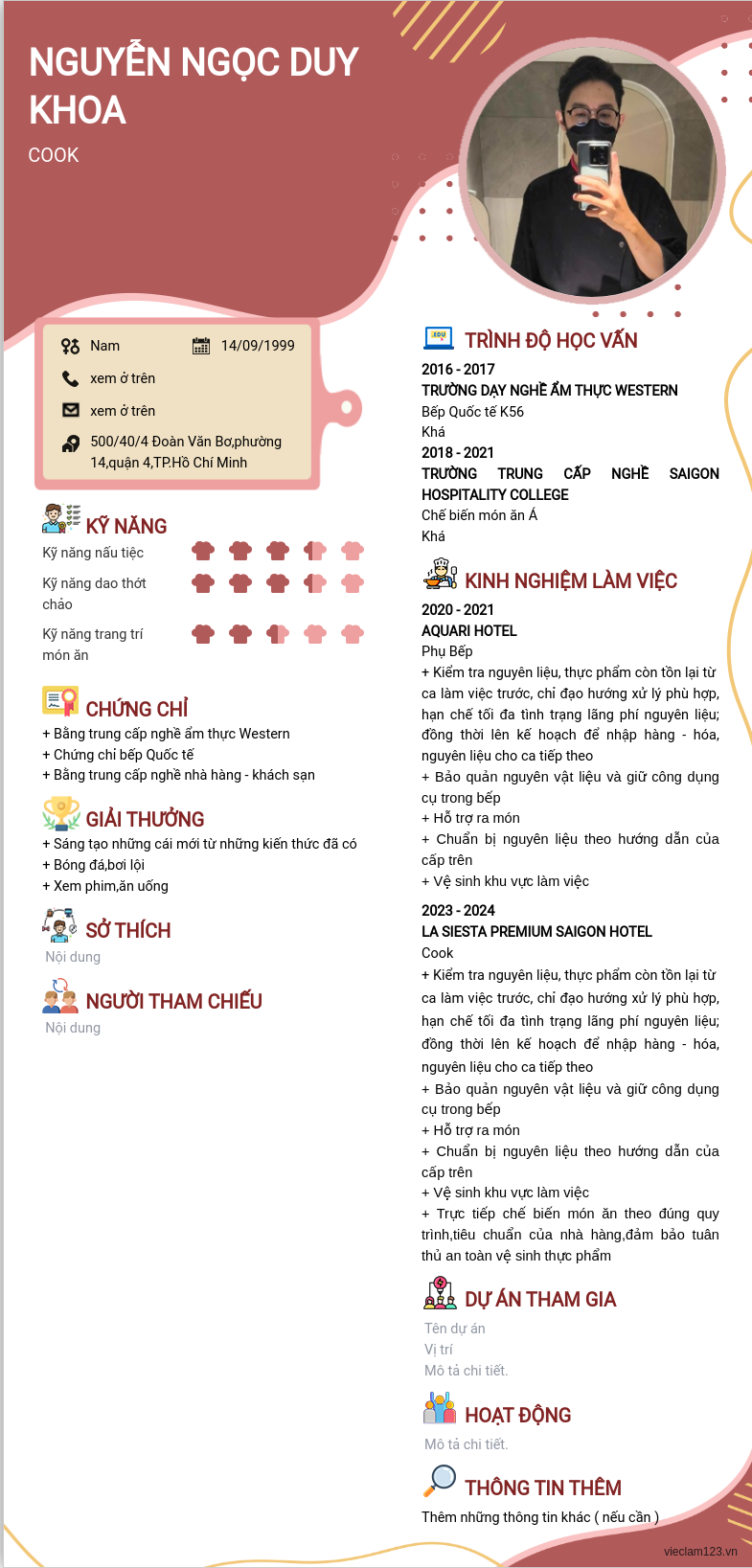 ảnh cv