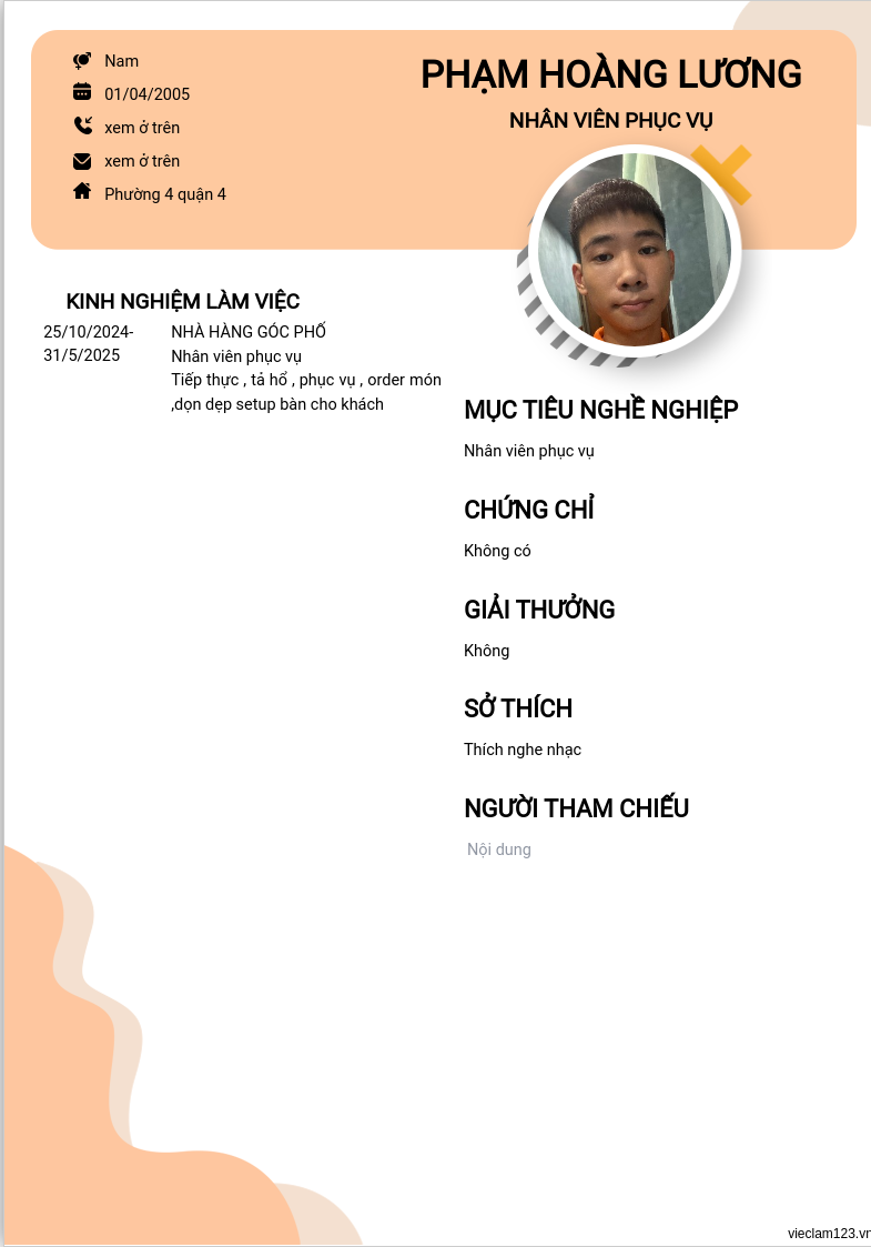 ảnh cv