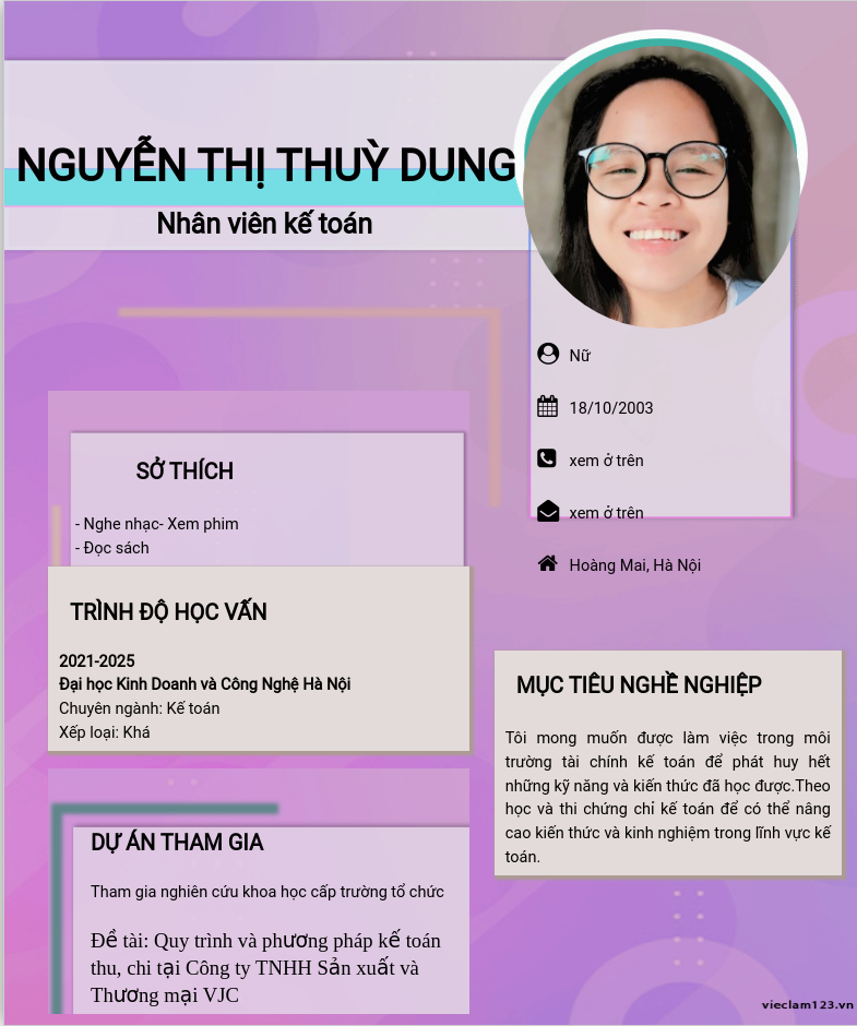 ảnh cv