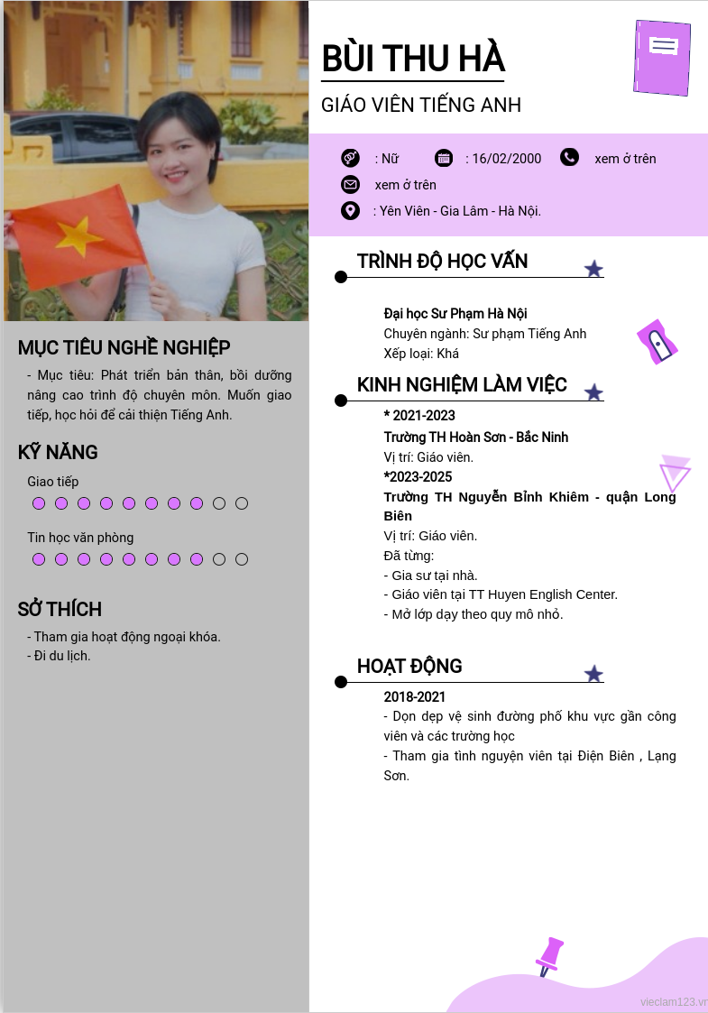 ảnh cv