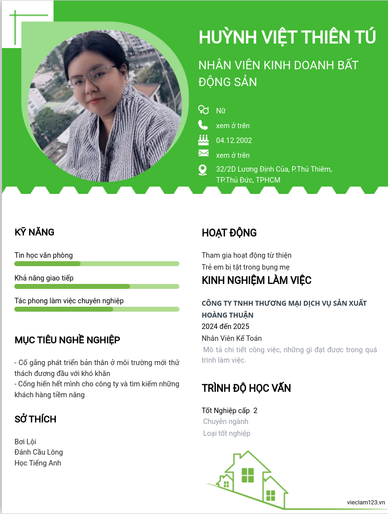 ảnh cv