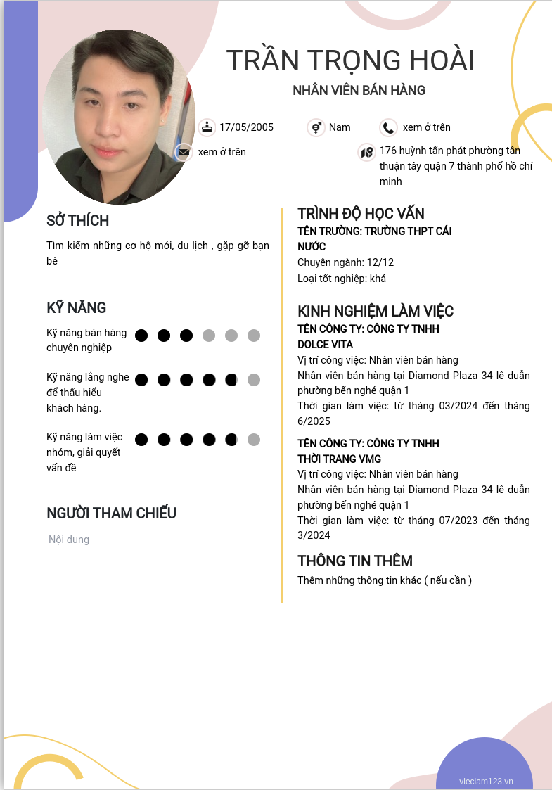ảnh cv
