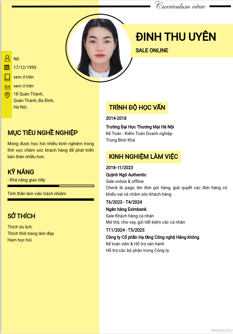 ảnh cv