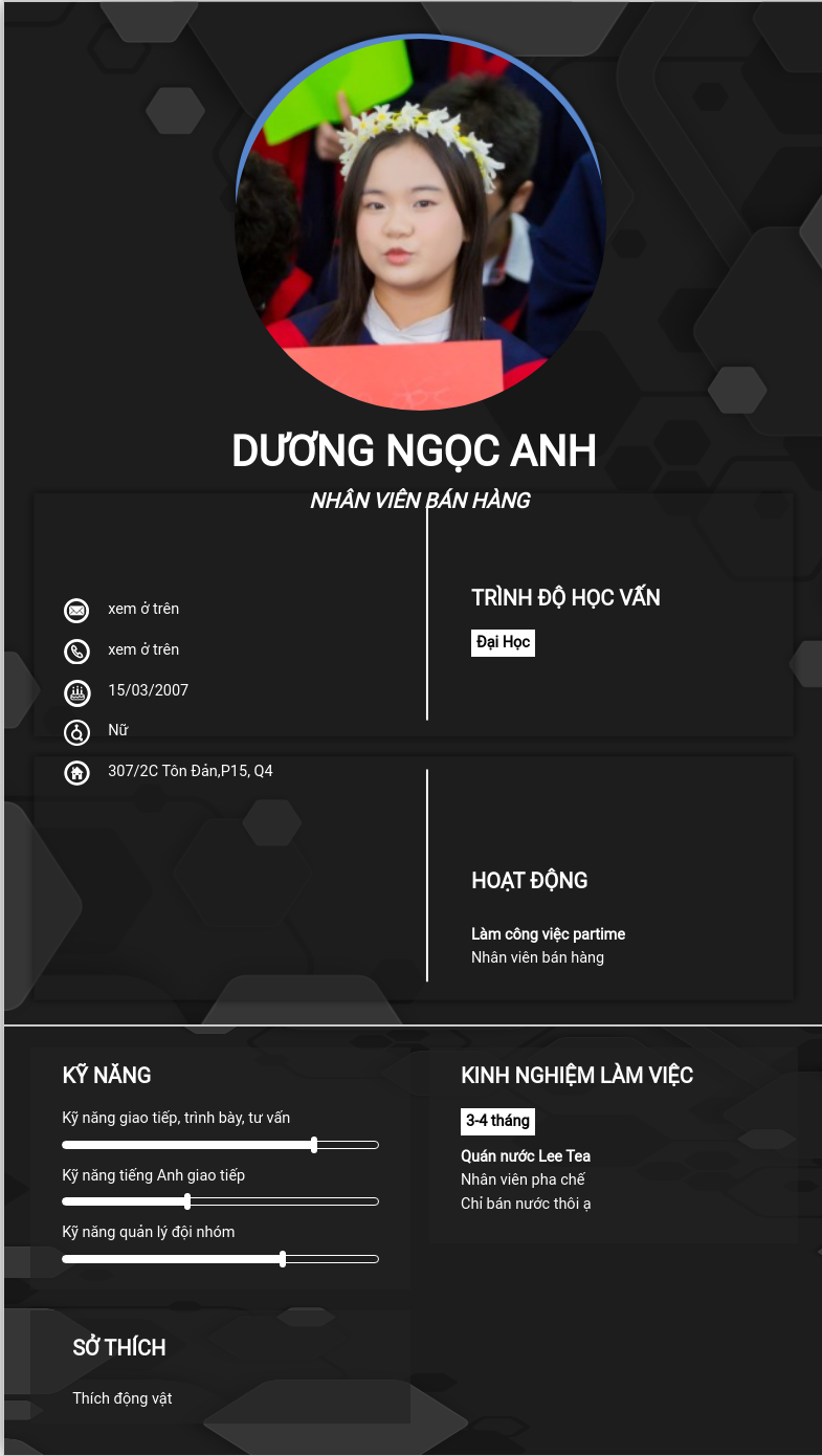 ảnh cv