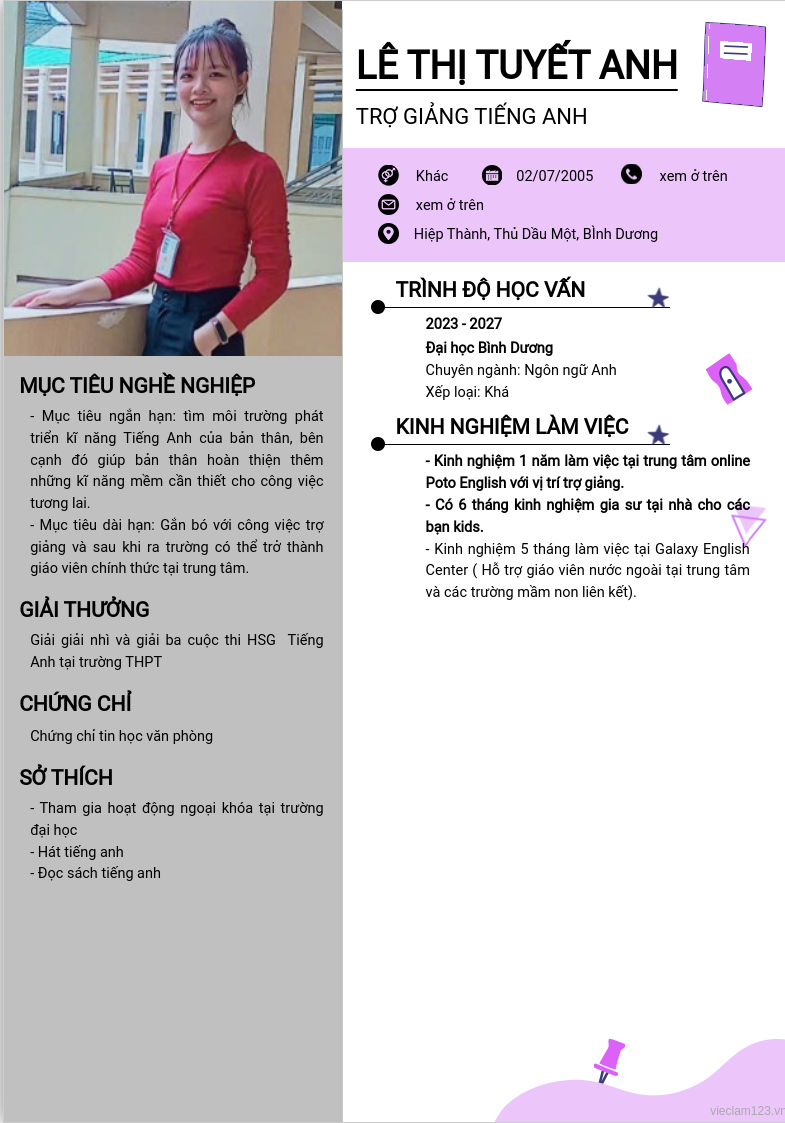 ảnh cv