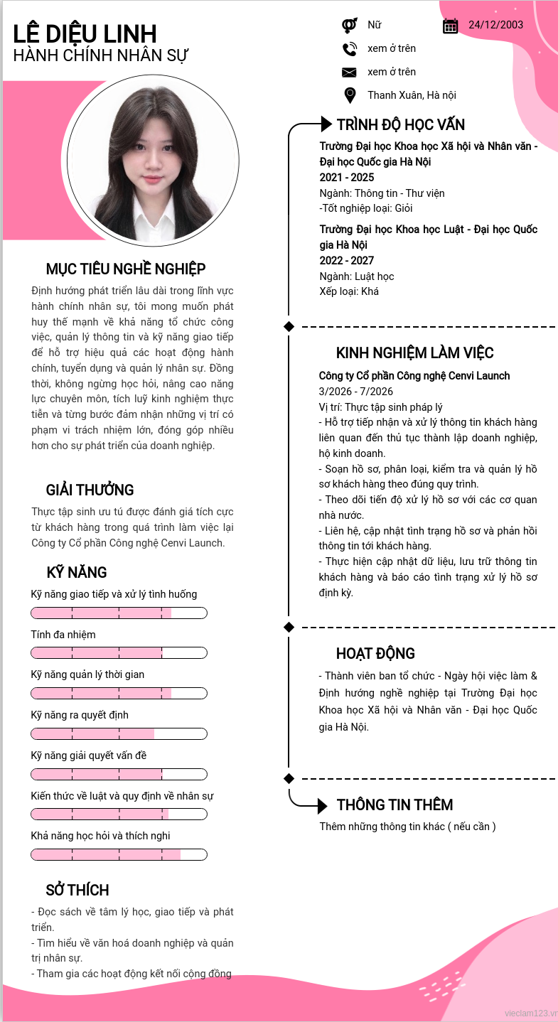ảnh cv