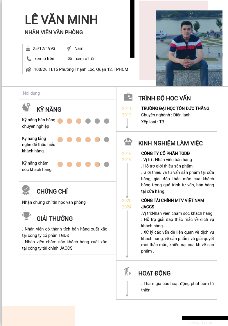 ảnh cv