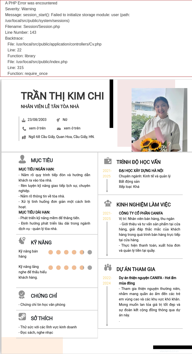 ảnh cv