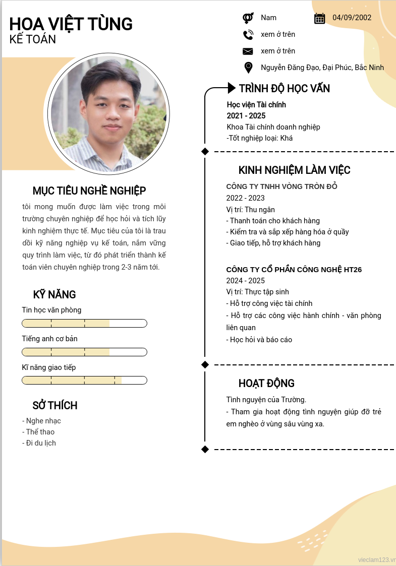 ảnh cv