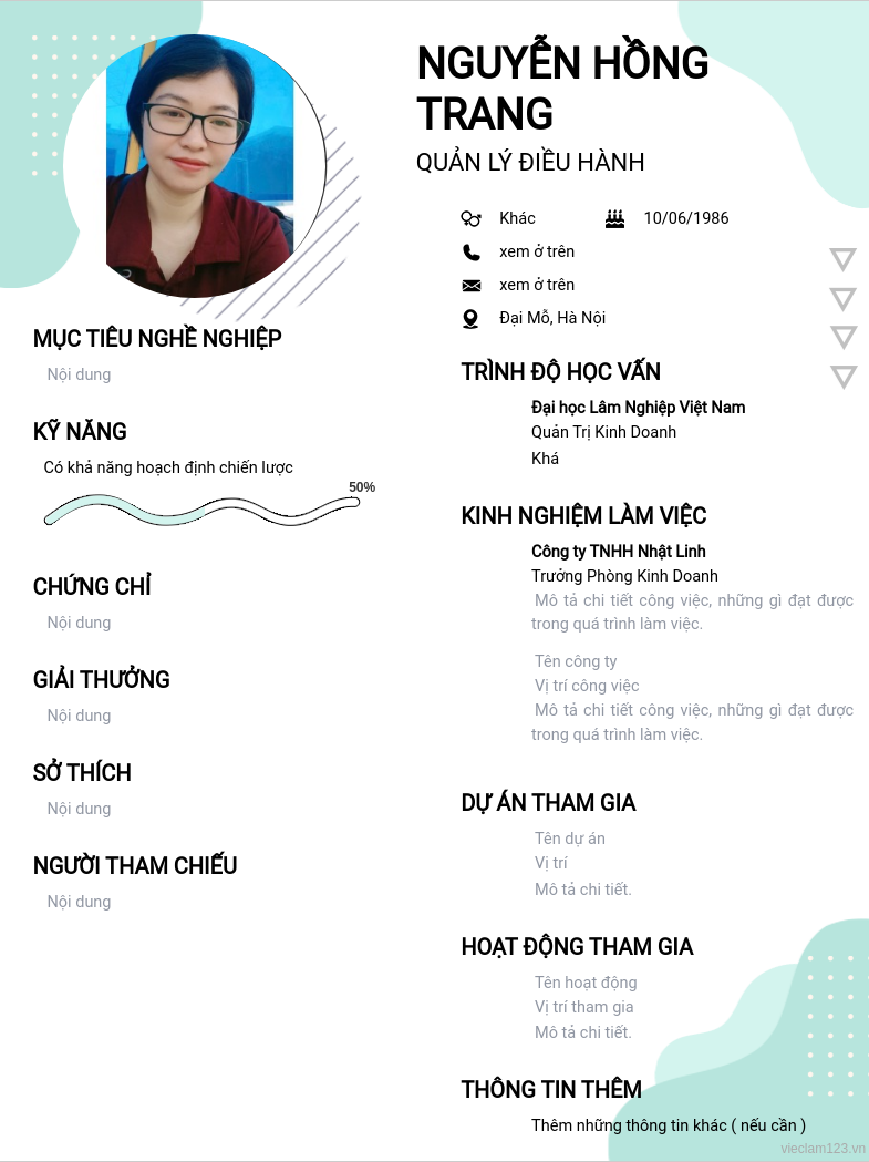 ảnh cv