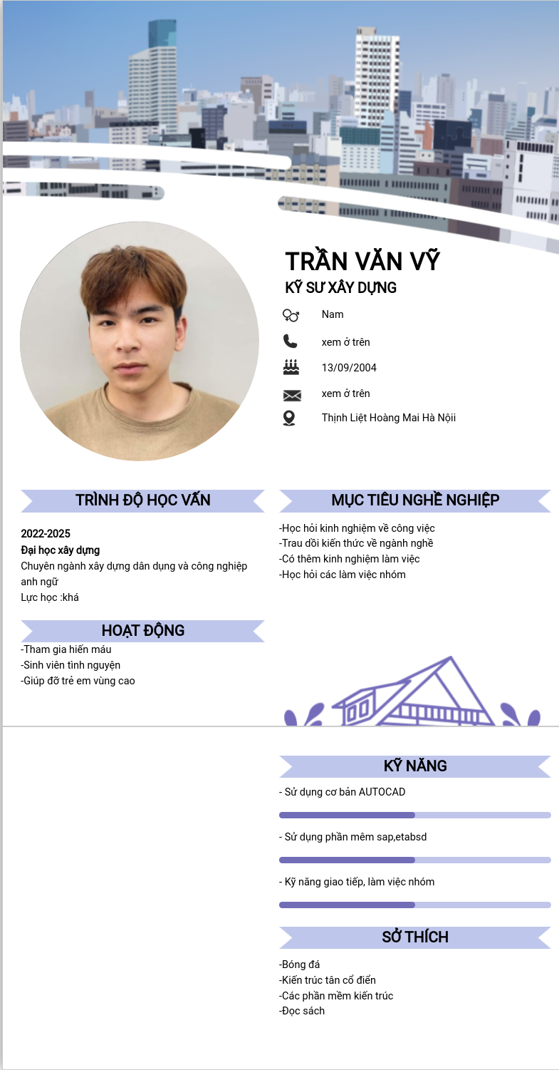 ảnh cv