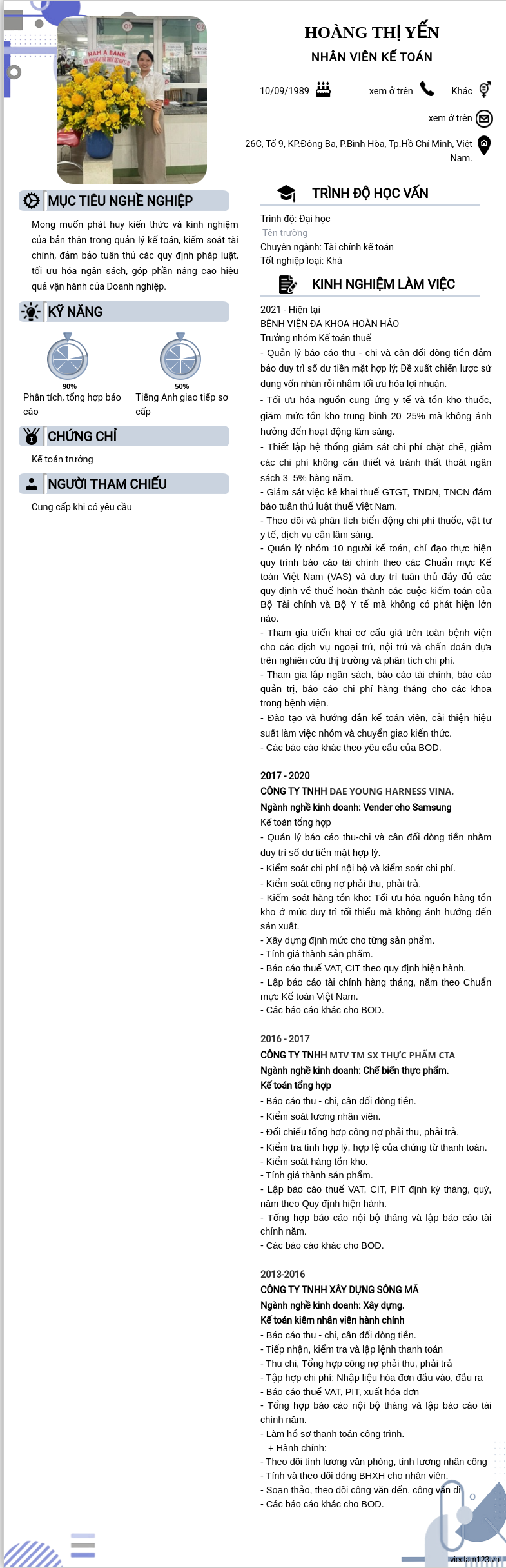 ảnh cv