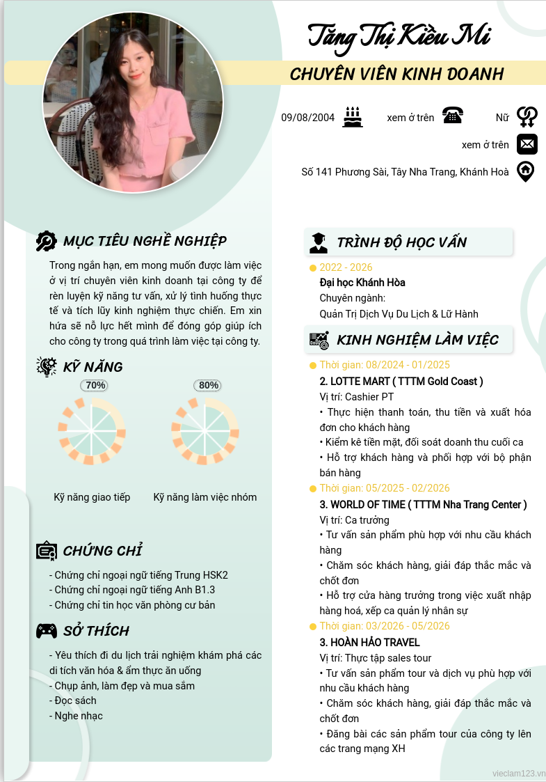 ảnh cv