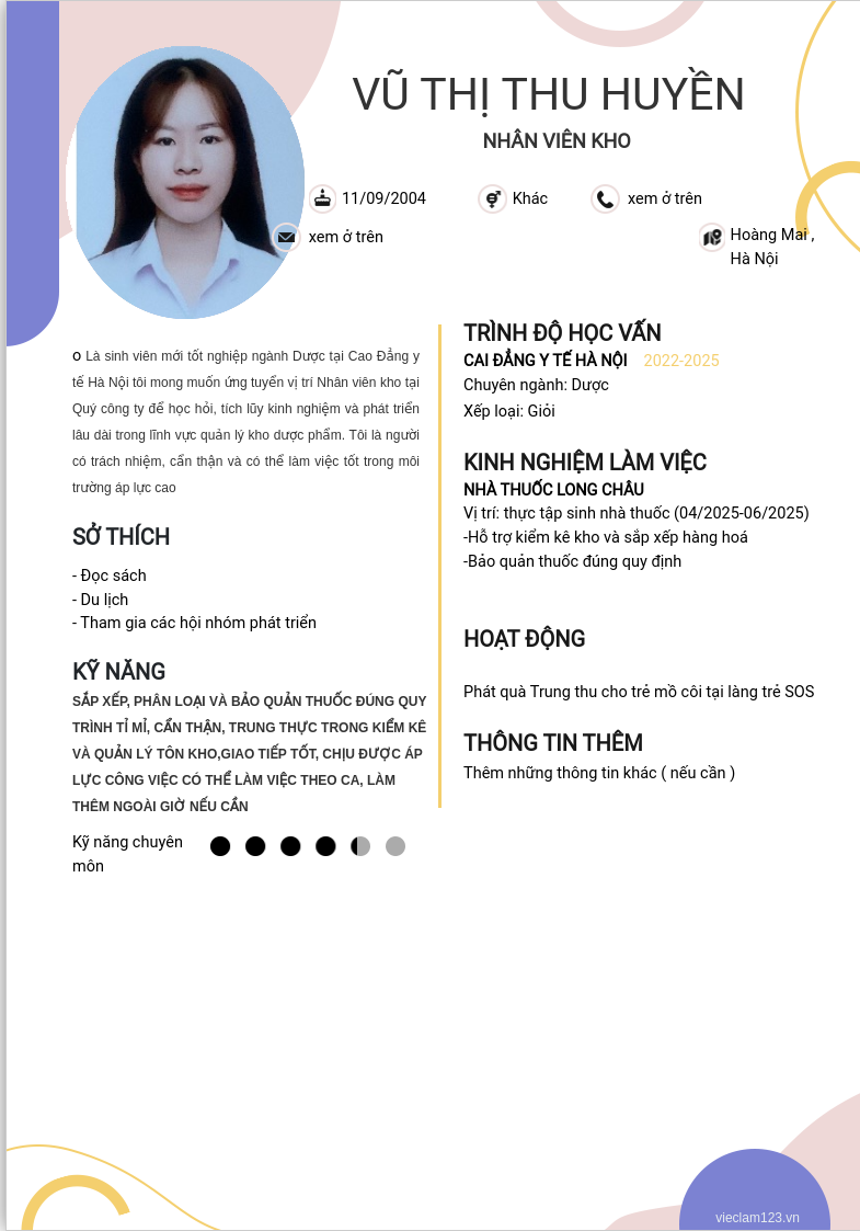 ảnh cv