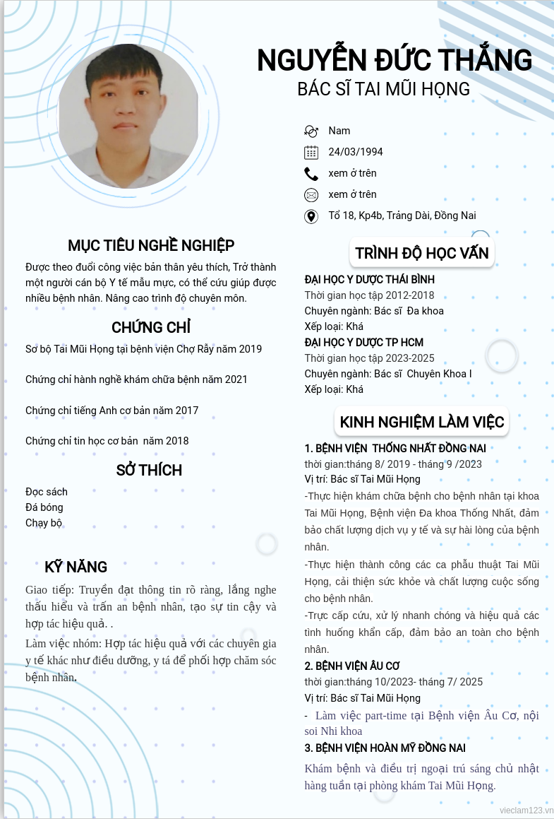 ảnh cv