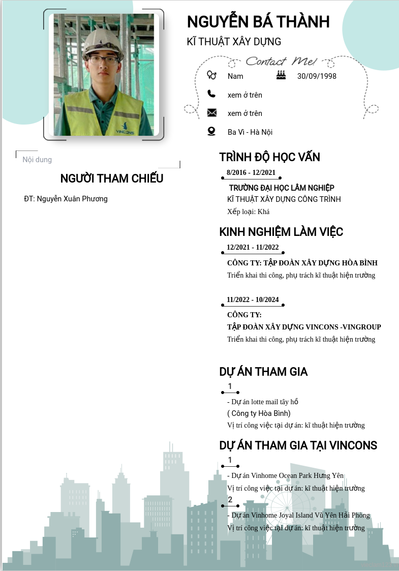 ảnh cv