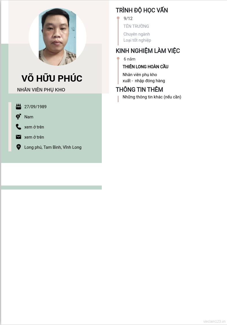 ảnh cv