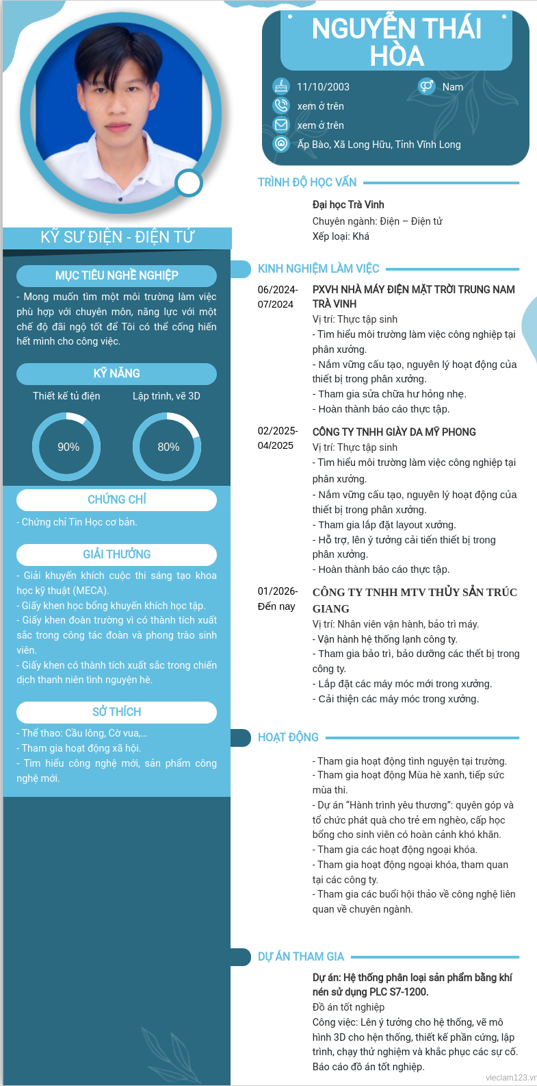 ảnh cv