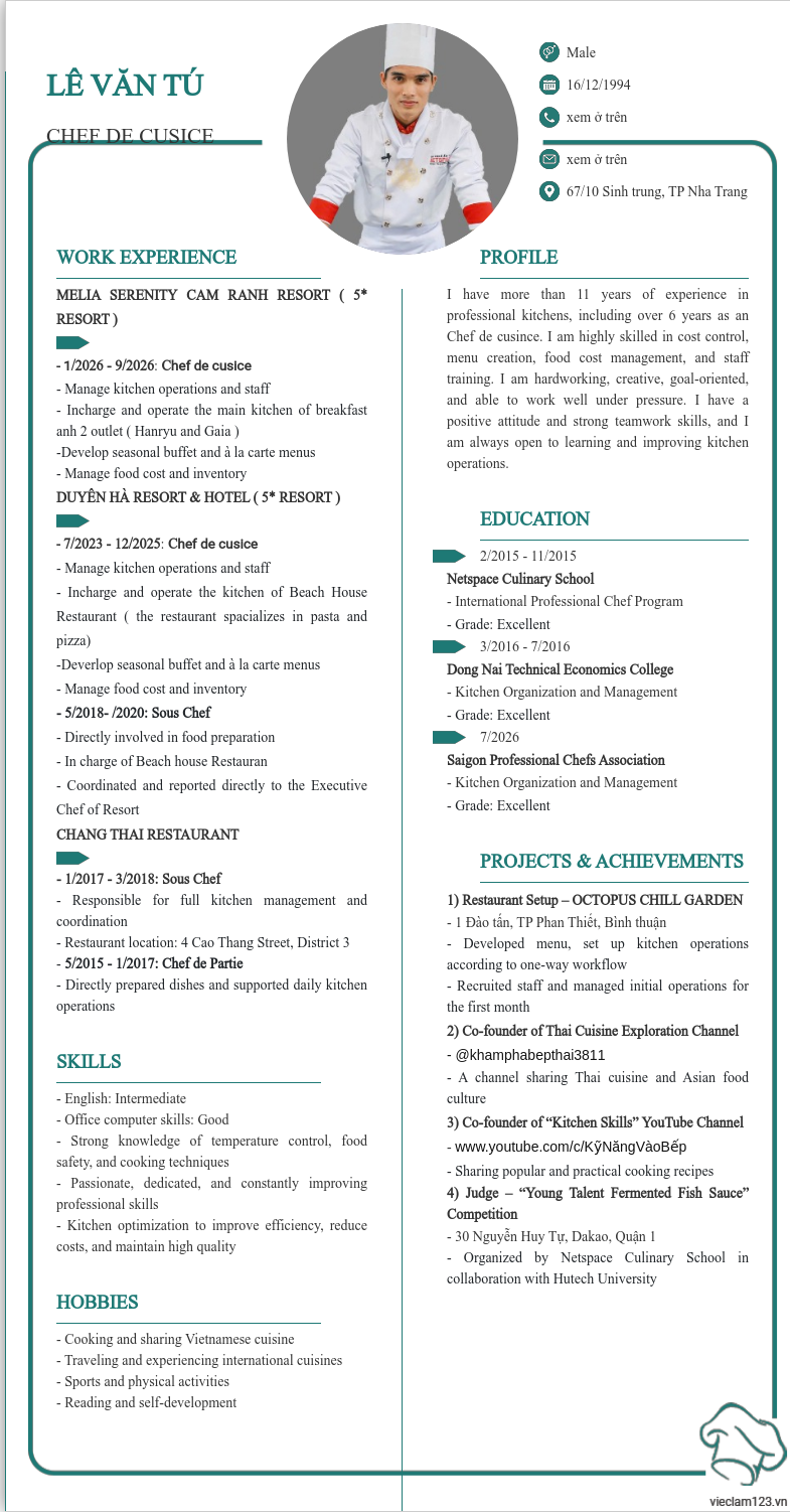 ảnh cv