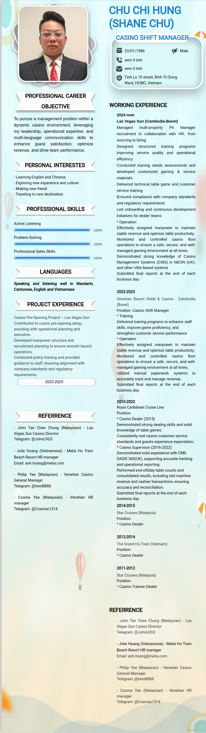 ảnh cv