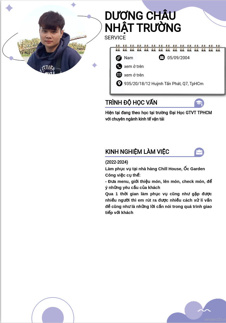 ảnh cv