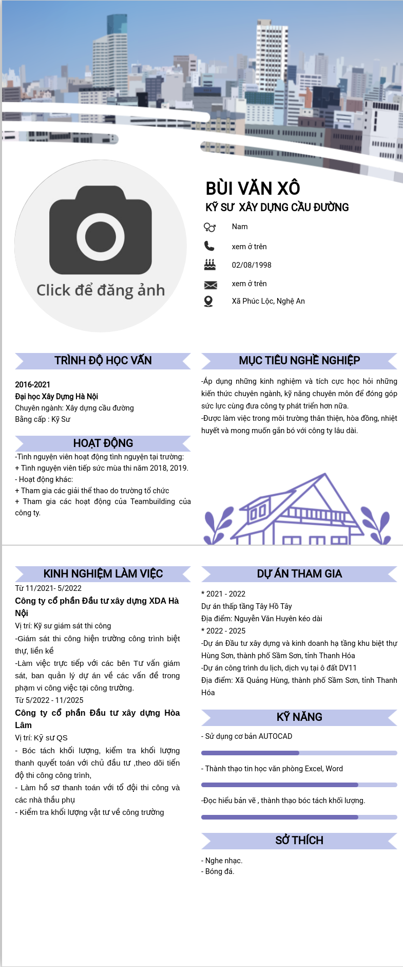 ảnh cv