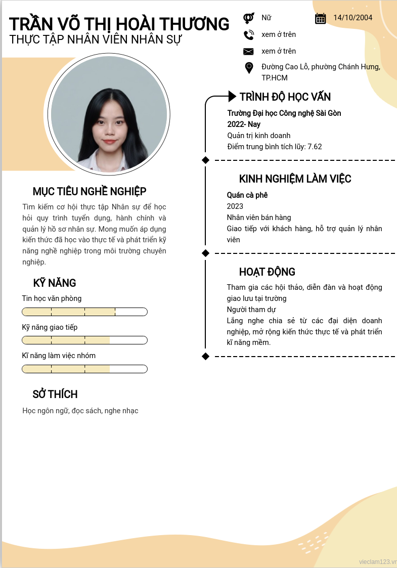 ảnh cv