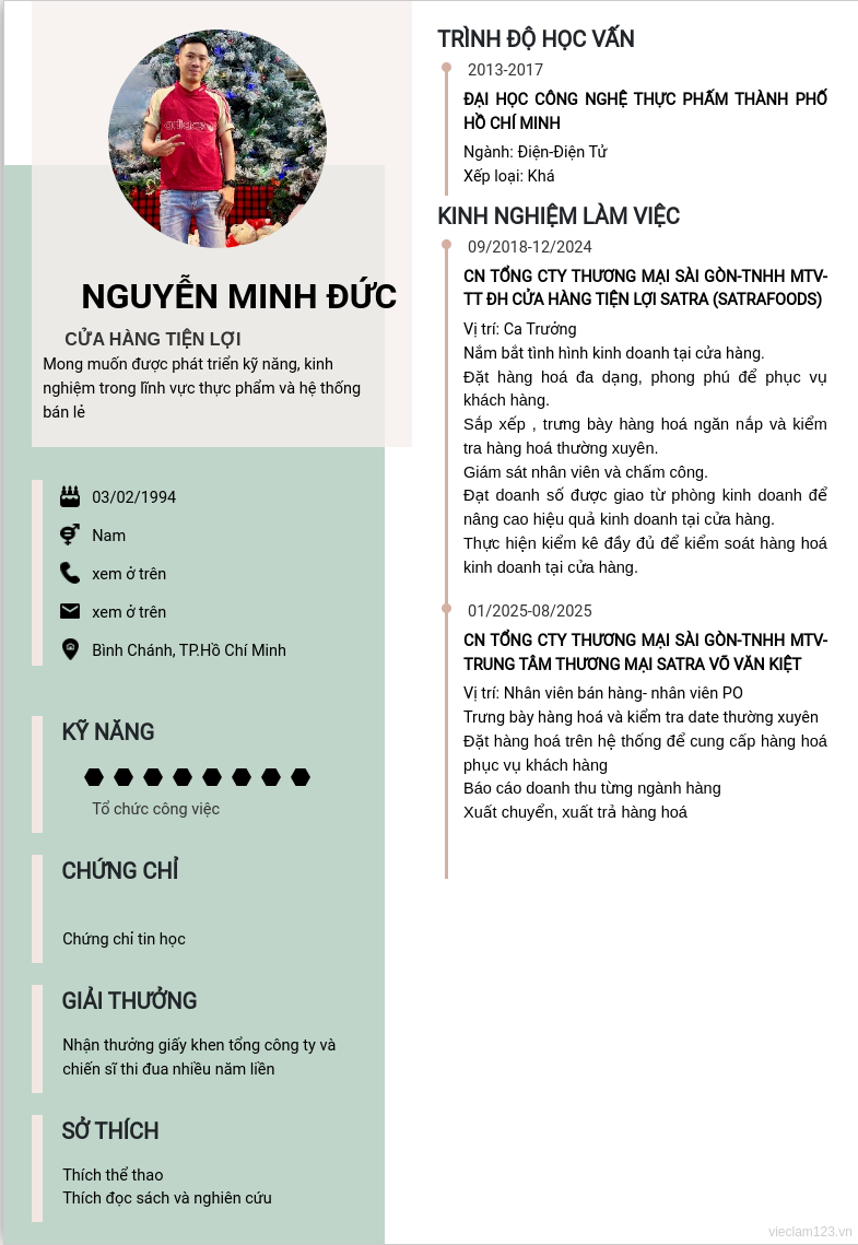 ảnh cv