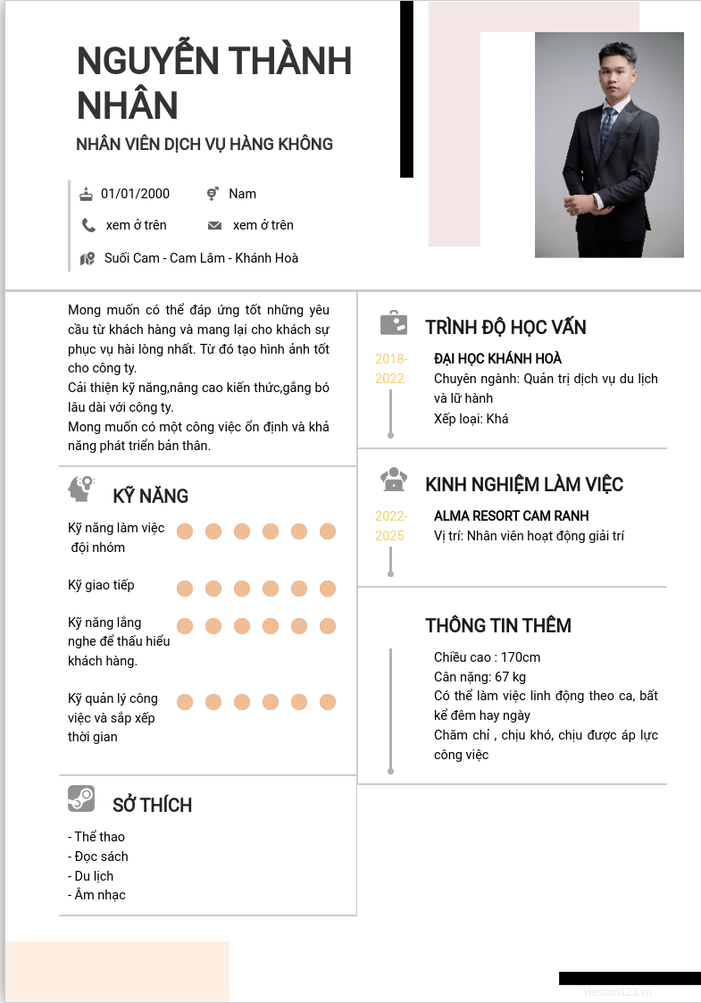 ảnh cv
