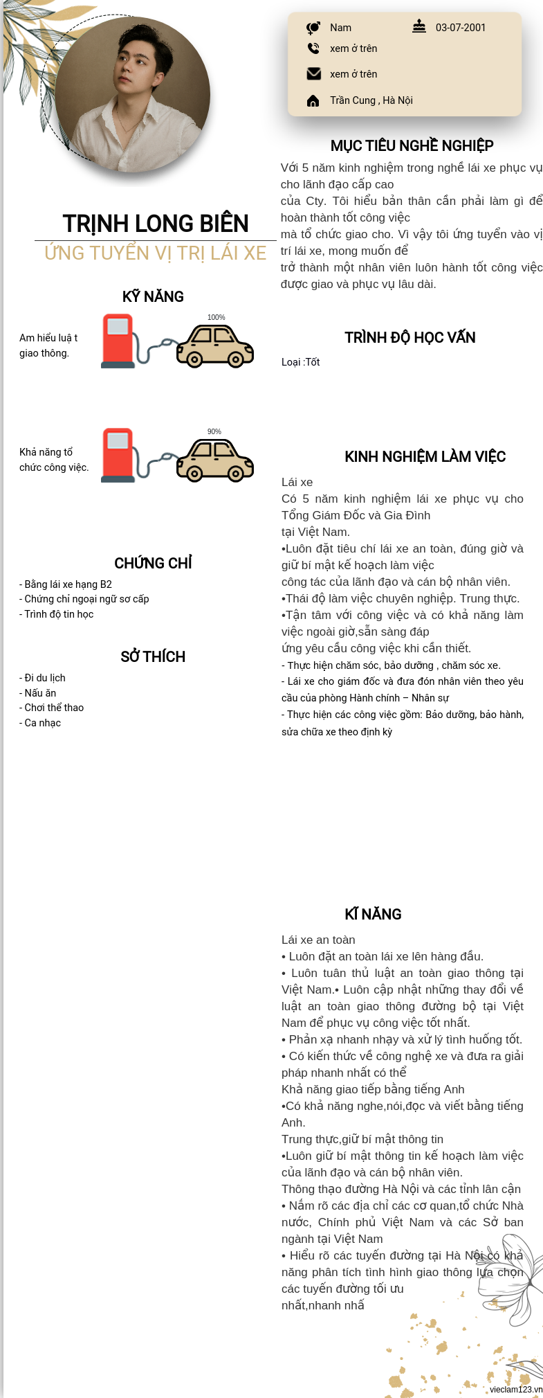 ảnh cv