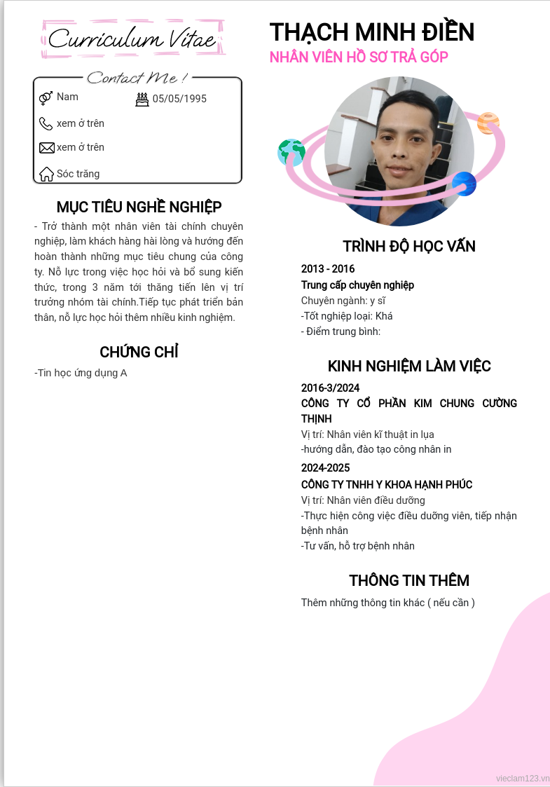 ảnh cv
