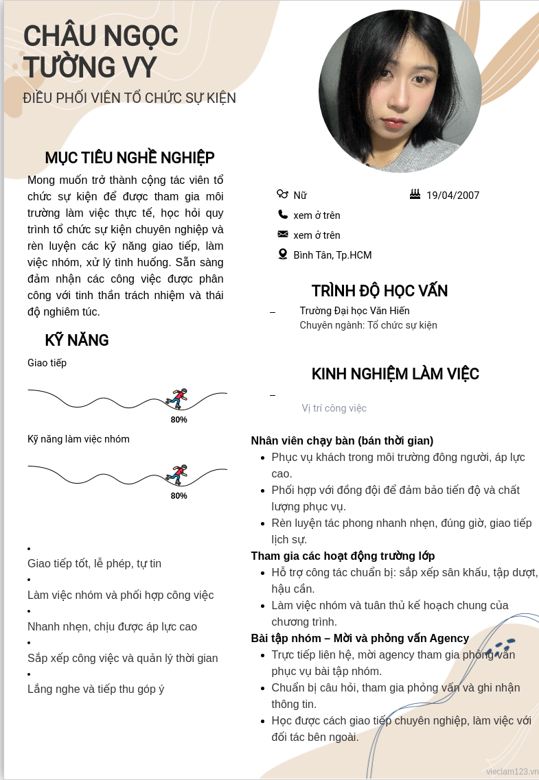 ảnh cv