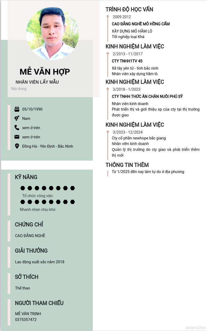 ảnh cv