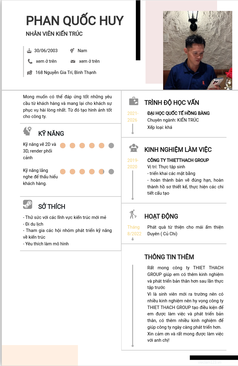 ảnh cv