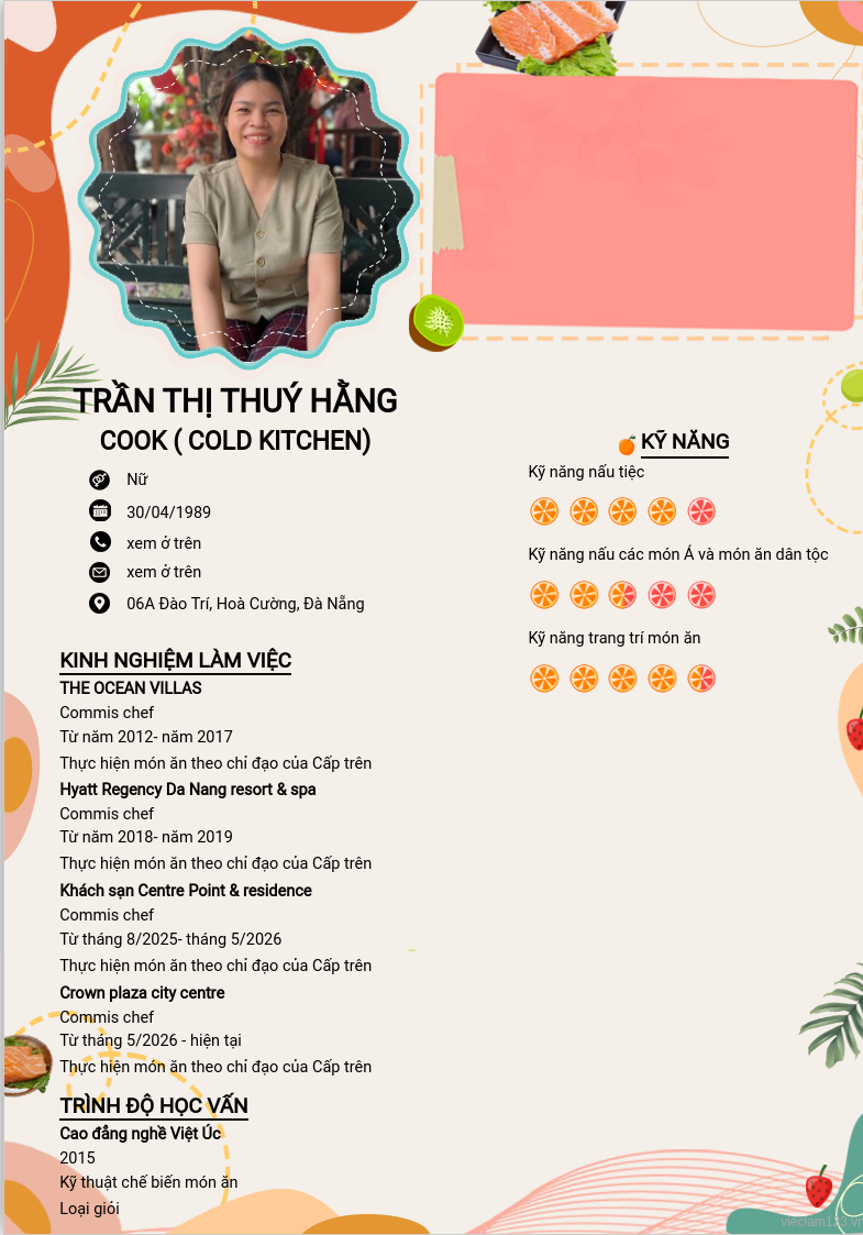 ảnh cv