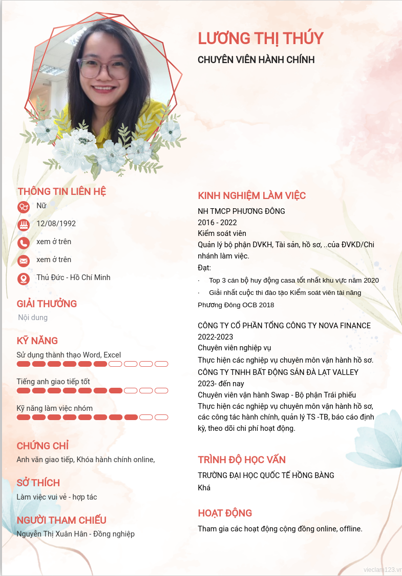 ảnh cv
