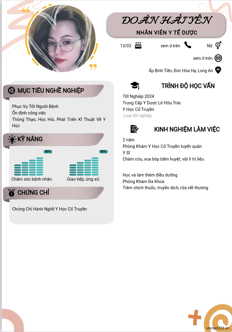 ảnh cv