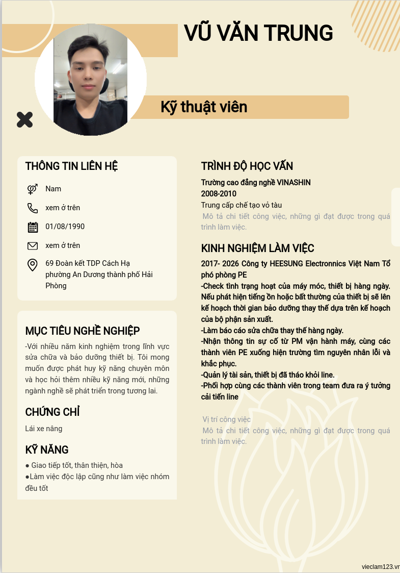 ảnh cv