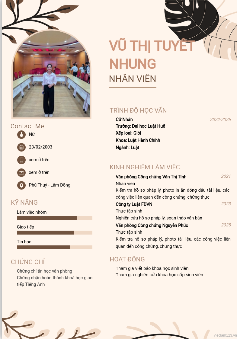ảnh cv