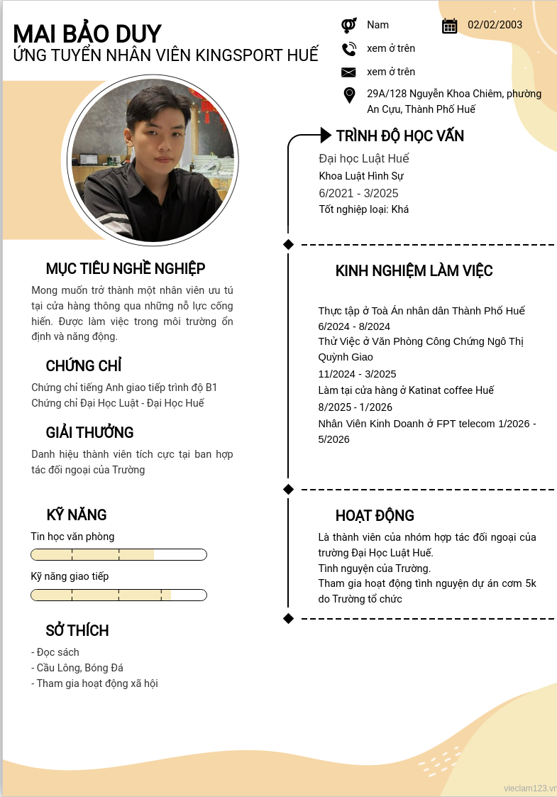 ảnh cv