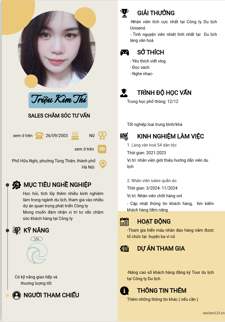 ảnh cv