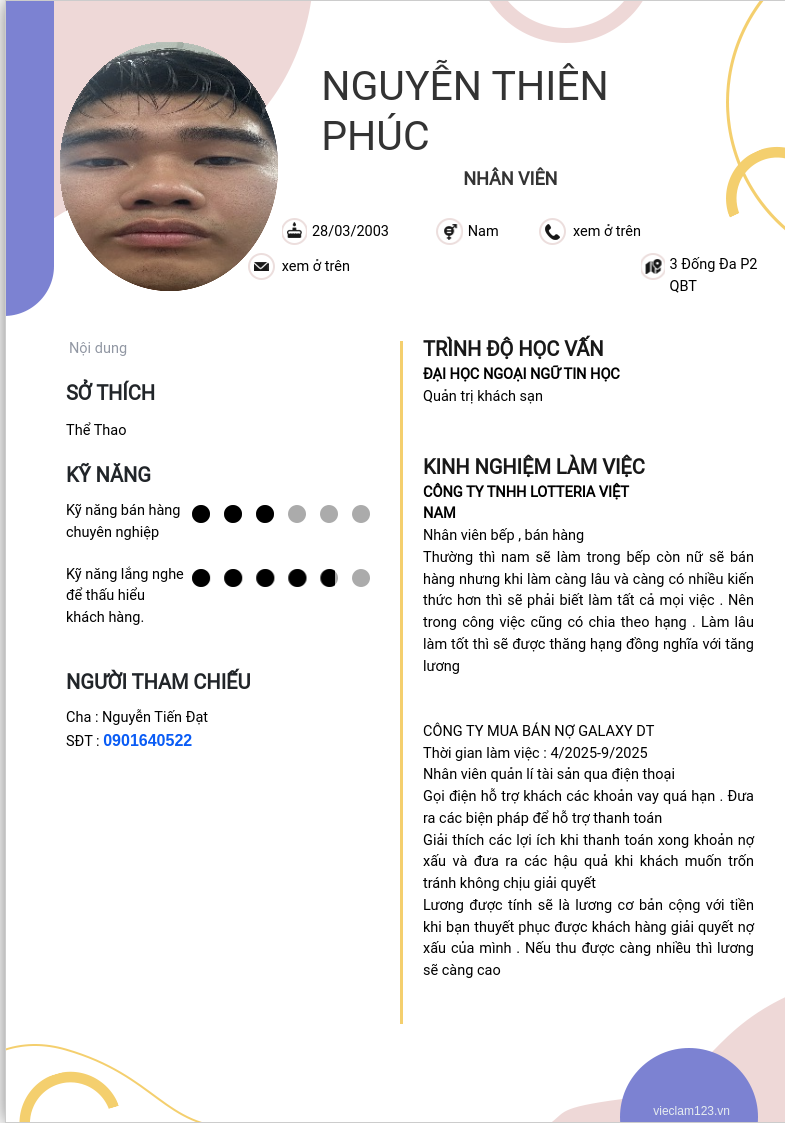 ảnh cv