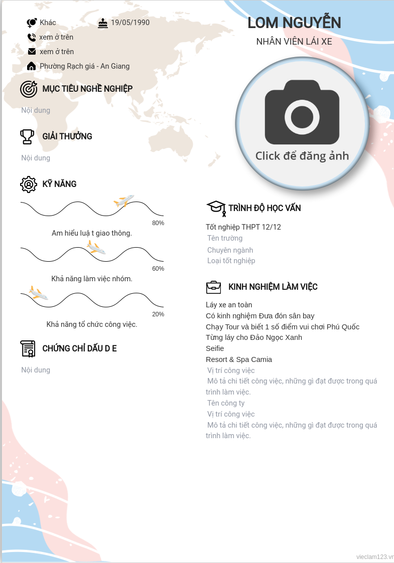 ảnh cv