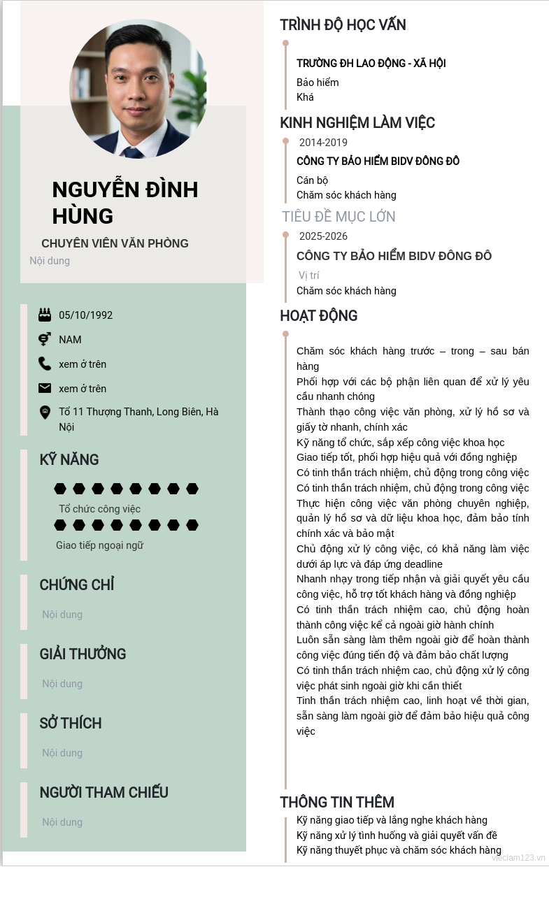 ảnh cv