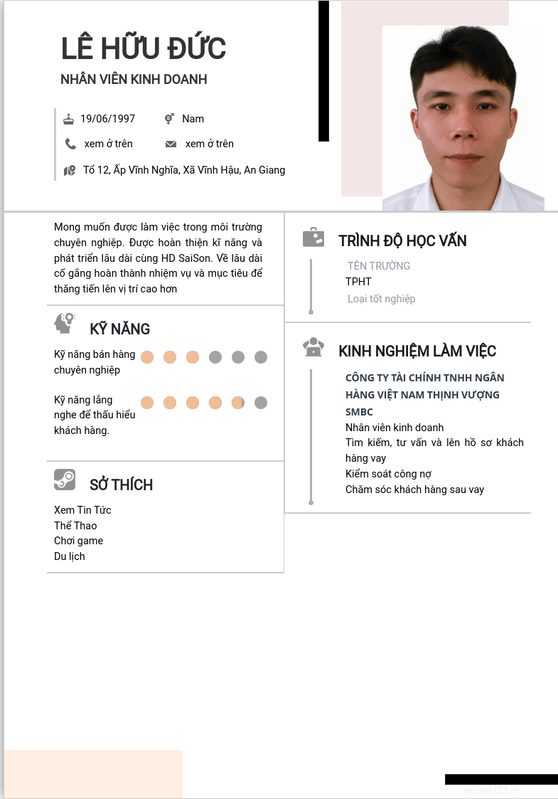 ảnh cv